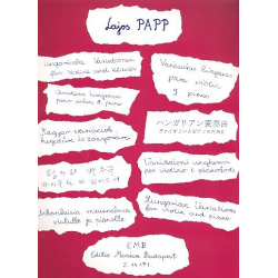 Ungarische Variationen : -Lajos Papp