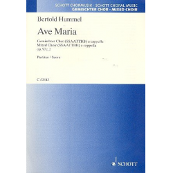 Ave Maria op.97e Nr. 2 : für gem Chor (SSAATTBB) -Bertold Hummel