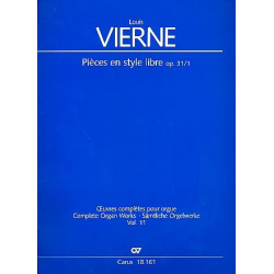 Pièces en style libre op.31,1 : für Orgel - Louis Victor Jules Vierne