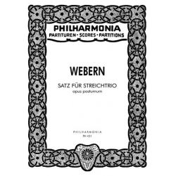 Satz für Streichtrio op.posth. -Anton von Webern