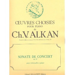 Sonate de concert op.47 : pour -Charles Henri Valentin Alkan