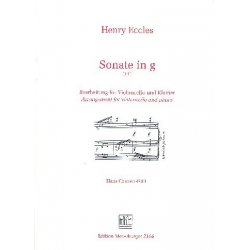 Sonate g-Moll : für Violoncello und Klavier -Henry Eccles