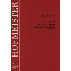 Trio d-Moll op.49,1: für Oboe, -Sigfrid Karg-Elert