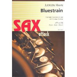 Bluestrain : für 3 Saxophone (AAT/STB), -Jürgen Hahn