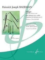 Adagio : pour clarinette solo, 3 clarinettes -Heinrich Joseph Baermann