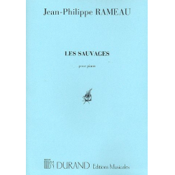 Les sauvages : pour piano -Jean-Philippe Rameau