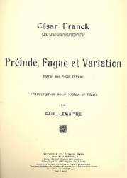 Prélude, fugue et variation op.18 : -César Franck