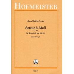 Sonate h-Moll : für Kontrabass -Johann Mathias Sperger