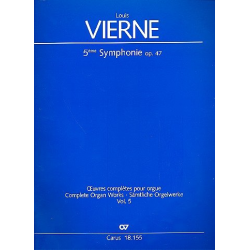 Sinfonie Nr.5 op.47 : für Orgel - Louis Victor Jules Vierne