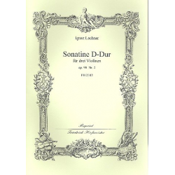 Sonatine D-Dur op.90,2 : für 3 Violinen -Ignatz Lachner