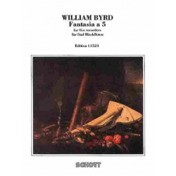 Fantasia à 5 : for 5 recorders (SATTB) -William Byrd