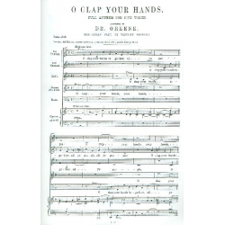 O clap your Hands : -Maurice Greene