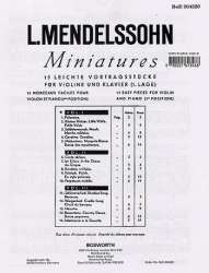Miniatures Band 1 (Nr.1-5) -Arnold Ludwig Mendelssohn