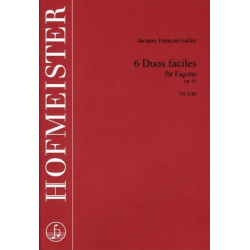 6 Duos faciles op.41 : für 2 Fagotte -Jacques-Francois Gallay