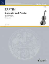 Andante e Presto : für Violine und Klavier -Giuseppe Tartini