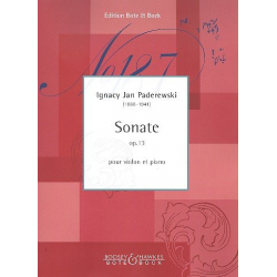 Sonate op.13 : für Violine und Klavier -Ignace Jan Paderewski
