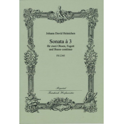 Sonata a 3 : für 2 Oboen, Fagott und Bc -Johann David Heinichen