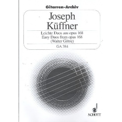 LEICHTE DUOS OP.168 : FUER 2 GITARREN -Joseph Küffner