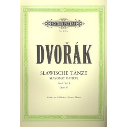 Slawische Tänze op.46 Band 1 : -Antonin Dvorak