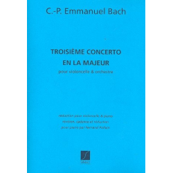 Concerto la majeur no.3 pour - Carl Philipp Emanuel Bach