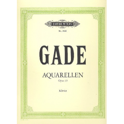 Aquarellen op.19 : für Klavier -Niels W. Gade