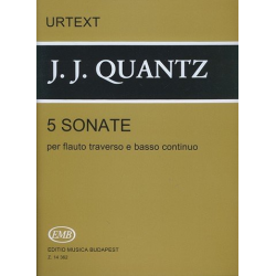 5 Sonaten für Flöte und Bc -Johann Joachim Quantz