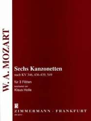 6 Kanzonetten nach Mozart : -Wolfgang Amadeus Mozart