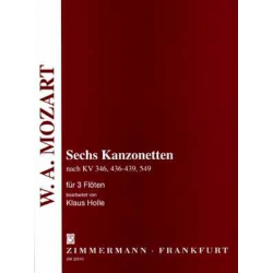 6 Kanzonetten nach Mozart : -Wolfgang Amadeus Mozart