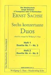 6 konzertante Duos Band 2 (Nr.4-6) : -Ernst Sachse
