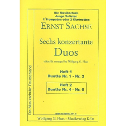 6 konzertante Duos Band 2 (Nr.4-6) : -Ernst Sachse