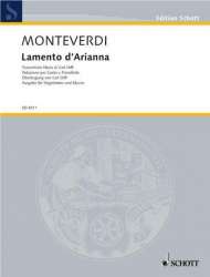 LAMENTO D'ARIANA : FUER ALTSTIMME -Claudio Monteverdi