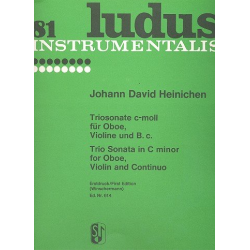 Triosonate c-Moll : für Oboe, -Johann David Heinichen