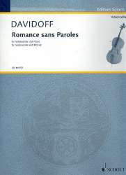 Romance sans paroles : für Violoncello - Charles Davidoff