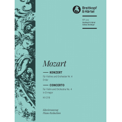 Konzert D-Dur Nr.4 KV218 für Violine -Wolfgang Amadeus Mozart / Arr.Wilhelm Weismann