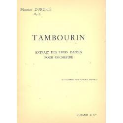 Tambourin op.6 : pour piano -Maurice Duruflé