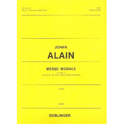 Messe Modale en Septuor : für Sopran, Alt, -Jehan Alain