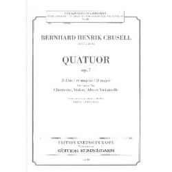 Quartett D-Dur op.7 : für -Bernhard Henrik Crusell