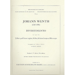 Divertimento B-Dur : für 2 Oboen -Johann Wenth