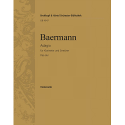 Adagio Des-Dur : für Klarinette und -Heinrich Joseph Baermann