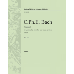 Konzert a-Moll WQ170 : für -Carl Philipp Emanuel Bach