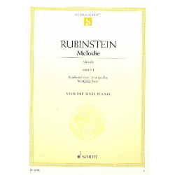 Melodie in F op.3,1 : für Violine und Klavier -Anton Rubinstein / Arr.Wolfgang Birtel