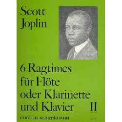 6 Ragtimes Band 2 : für Flöte -Scott Joplin
