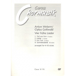 4 frühe Lieder : für gem Chor -Anton von Webern