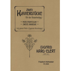 2 Klavierstücke op.22 -Sigfrid Karg-Elert