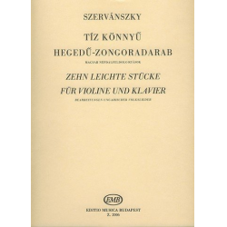 10 leichte Stücke für Violine und Klavier -Endre Szervánsky