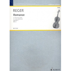 Romanze G-Dur : für Viola und Klavier -Max Reger / Arr.Wolfgang Birtel