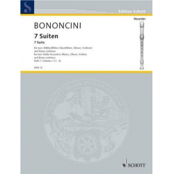 7 Suiten Band 1 (Nr.1-3) : für -Giovanni Bononcini