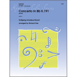 Concerto In Bb K191 (Rondo) -Wolfgang Amadeus Mozart / Arr.Richard Fote