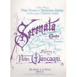 Serenata : für hohe Singstimme und -Pietro Mascagni