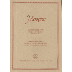 Neue Mozart-Ausgabe Serie 10 Band 30/1 : -Wolfgang Amadeus Mozart